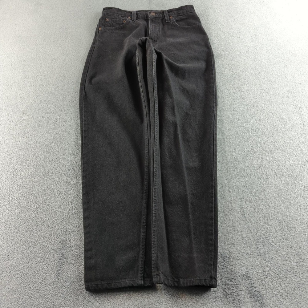 Vintage Levis Jeans 30x32 (Fits 28x31) Black 550 Double‎ Red Tab Factory Error